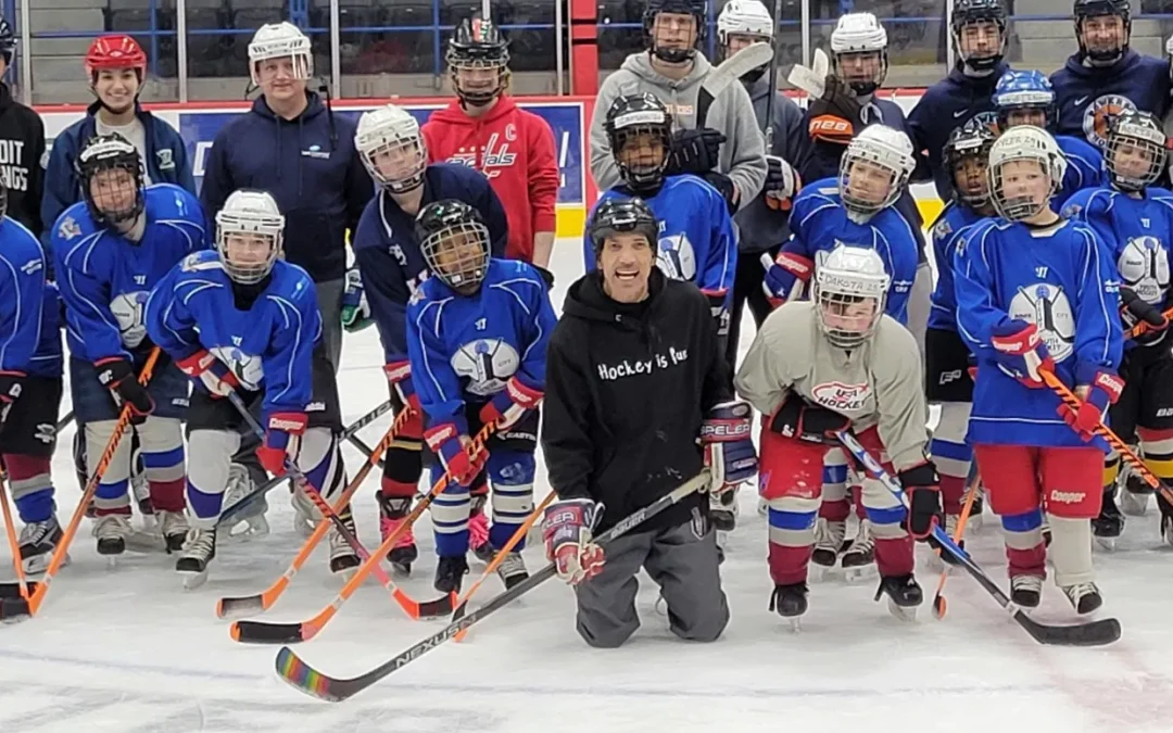 Winter Ice Hockey Fun