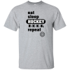 Eat Sleep Hockey Repeat T-shirt