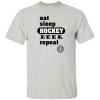 Eat Sleep Hockey Repeat T-shirt - Image 2