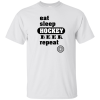 Eat Sleep Hockey Repeat T-shirt - Image 3