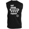 Eat Sleep Hockey Beer Repeat Mens Dark - Image 2